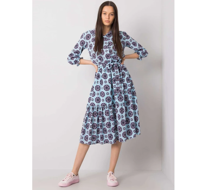 Šaty LK SK model 17517473 světle modrá - FPrice Šaty LK SK model 17517473 světle modrá - FPrice