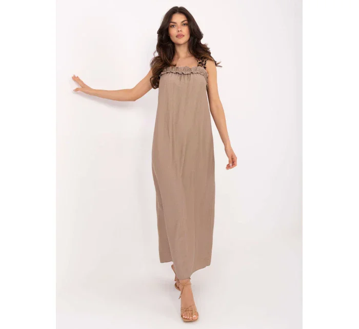 Sukienka MI SK model 21190967 ciemny bezowy - FPrice