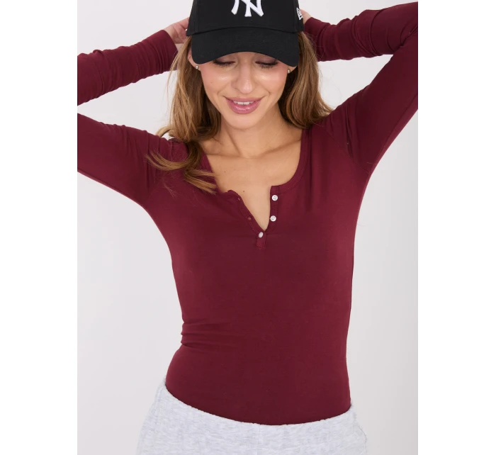 Bluzka WT BZ model 21859036 bordowy - FPrice