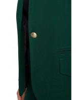 K141 Bunda s dvojitým vreckom a chlopňou - fľaškovo zelená