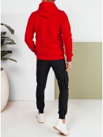 Pánská mikina s kapucí červená Dstreet model 21976066 - FashionStreet