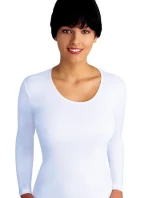 Biela dámska košieľka Emili Lena 2XL-3XL