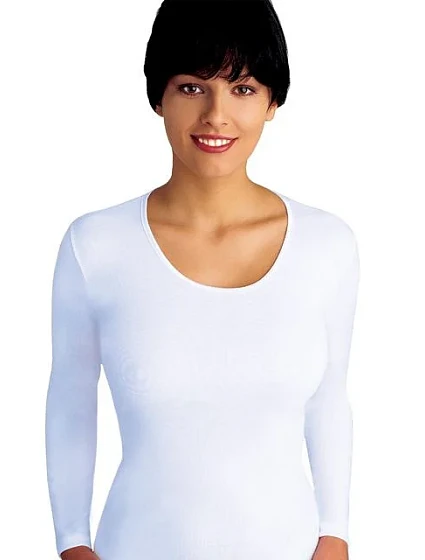 Bílá dámská košilka Emili Lena 2XL-3XL Bílá dámská košilka Emili Lena 2XL-3XL