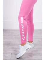 Brooklyn legíny nohavice svetlo ružové