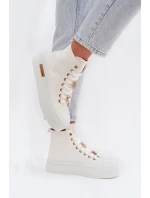 Dámské tenisky na platformě s bílé model 21919384 - Boto