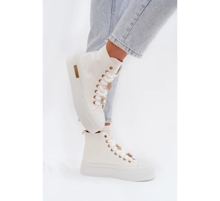 Dámské tenisky na platformě s bílé model 21919384 - Boto