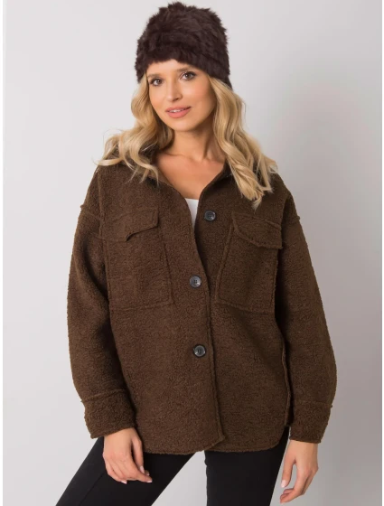 Dámská čepice AT CZ model 16738335 tmavě hnědá - FPrice Dámská čepice AT CZ model 16738335 tmavě hnědá - FPrice