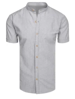 Pánské šedé tričko s krátkým rukávem Dstreet model 21989571 - FashionStreet