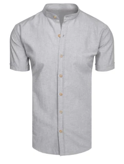 Pánske sivé tričko s krátkym rukávom FashionStreet KX1049