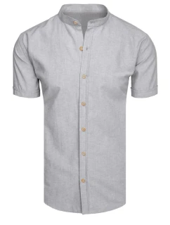 Pánské šedé tričko s krátkým rukávem Dstreet model 21989571 - FashionStreet