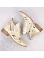 Ažurové boty W model 21939779 zlaté - Potocki