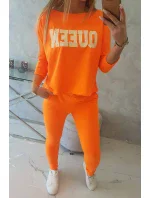 Súprava s oranžovou neónovou potlačou Queen