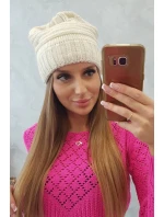 Dámska čiapka Elora K336 ecru Dámska čiapka Elora K336 ecru