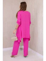 Súprava blúzka + nohavice s fuchsiovým príveskom Súprava blúzka + nohavice s fuchsiovým príveskom