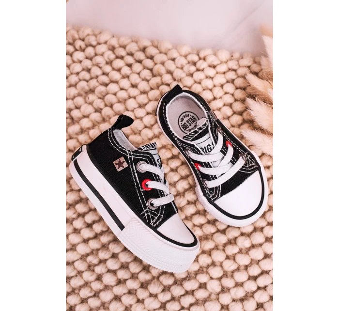 Dětské Klasické Tenisky Nízké BIG STAR model 21545367 Černé - Big Star Shoes Dětské Klasické Tenisky Nízké BIG STAR model 21545367 Černé - Big Star Shoes