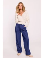 svetr s výstřihem do V  kost model 20476142 - Moe