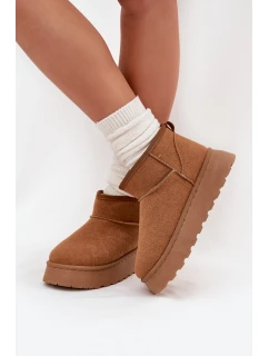 Dámské sněhule model 21941170 hnědé - SWEET SHOES