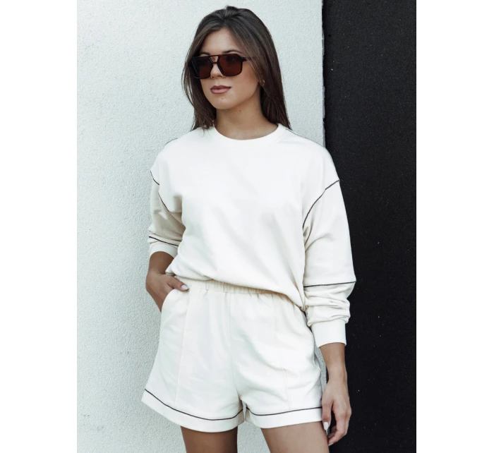 Dámská tepláková souprava ecru Dstreet model 21978447 - FashionStreet