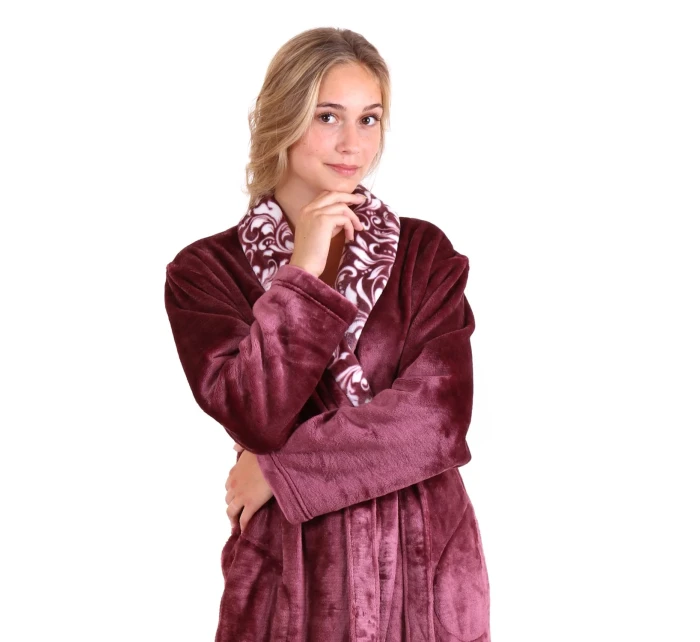 Dámsky župan Flora 2556 4853 mauve wine - Vestis
