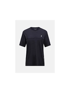 Pánské tričko PEAK PERFORMANCE M Trail Wool Blend SS, černá barva