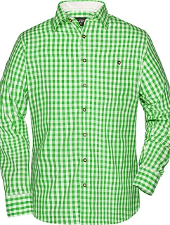 JN 638 Popelínová kostkovaná košile styl green/white model 22487420 - Daiber