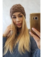 Fleecová čiapka Teresa K285 mocca Fleecová čiapka Teresa K285 mocca