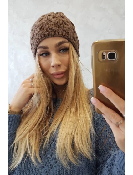 Fleecová čiapka Teresa K285 mocca Fleecová čiapka Teresa K285 mocca