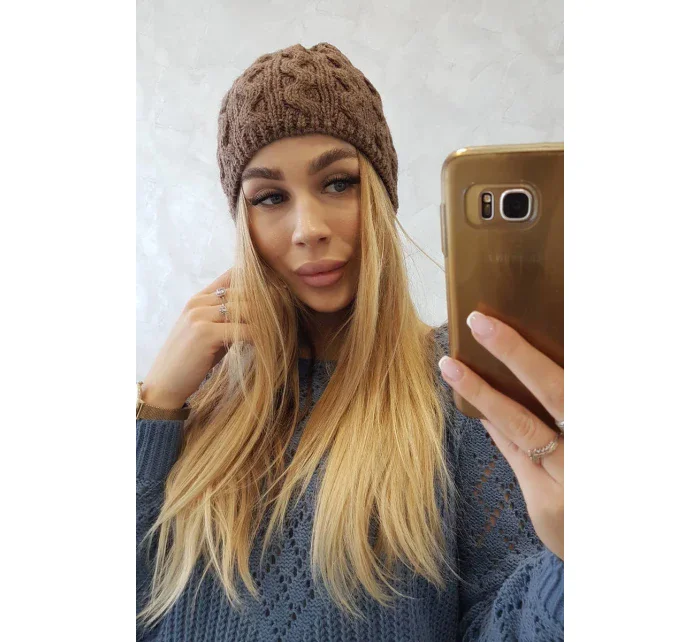 Fleecová čiapka Teresa K285 mocca Fleecová čiapka Teresa K285 mocca