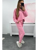 Set 2dielna mikina + nohavice svetlo ružová