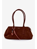 Eko semišová kabelka s přívěskem Camel model 22111614 - Flora&Co