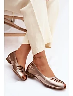 baleríny z přírodní kůže  Zlaté model 22125775 - Maciejka