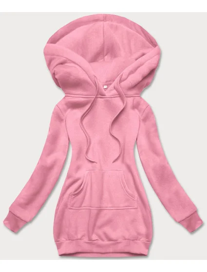 Růžová dámská klokaní mikina model 17789379 - J.STYLE