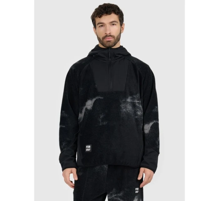 Pánský volný fleece s kapucí model 21920559 - 4F