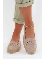 Dámské espadrilky na platformě béžové model 22026540 - EVENTO