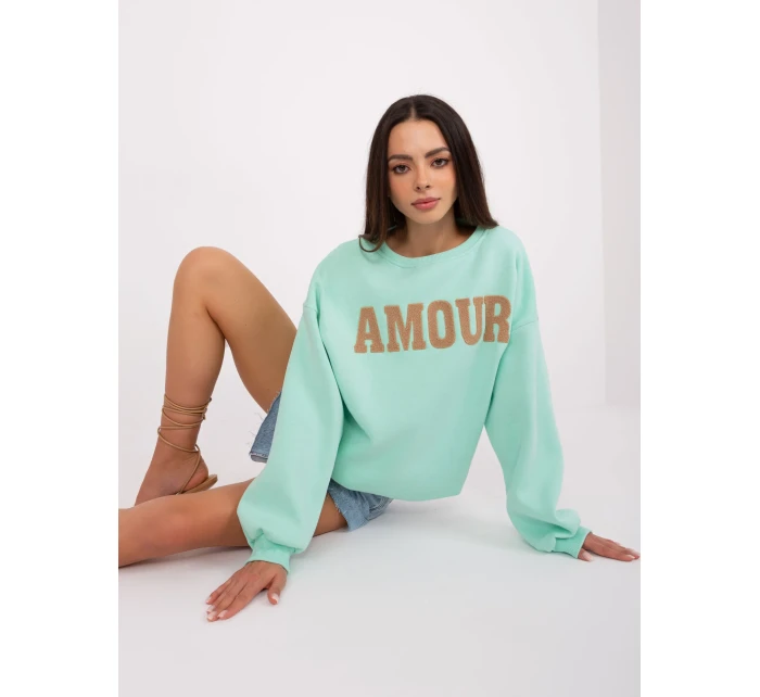 Bluza EM BL 617 model 18909349 mietowy - FPrice Bluza EM BL 617 model 18909349 mietowy - FPrice