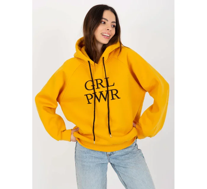 Dámska mikina EM BL 651 2.14X tmavo žltá - FPrice