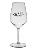 BEAUTIFUL QUEEN OF BEAUTY - priehľadný nerozbitný pohár na víno 470 ml