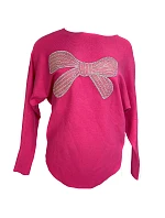 Dámsky svetrík s aplikáciou mašle na prednom diele - Gemini