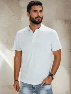 FashionStreet pánske biele polo tričko PX0514