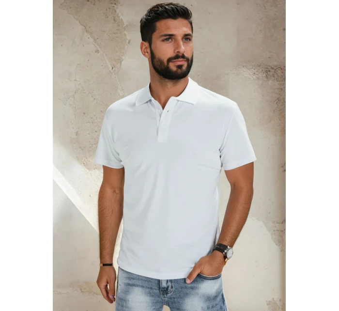 FashionStreet pánske biele polo tričko PX0514
