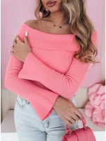 Dámská halenka s odhalenými rameny růžová Dstreet model 21985581 - FashionStreet