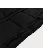 Zimowa kurtka damska z kapturem czarna model 21247792 - Glakate Zimowa kurtka damska z kapturem czarna model 21247792 - Glakate