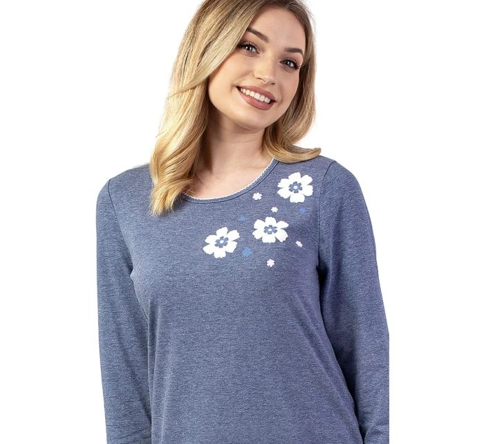 Dámska nočná košeľa 141 modrá - REGINA Dámska nočná košeľa 141 modrá - REGINA