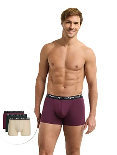 Pánske boxerky, 3 ks, DIM COTTON STRETCH BOXER 3x – DIM – fialová
