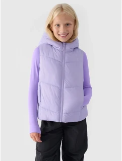 Dievčenská prešívaná mikina bez rukávov 4F Junior 4FJWAW24TVJAF129-51S