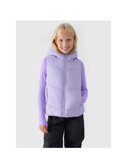 Dívčí prošívaná kapuce bez rukávů Junior model 21432903 - 4F Dívčí prošívaná kapuce bez rukávů Junior model 21432903 - 4F