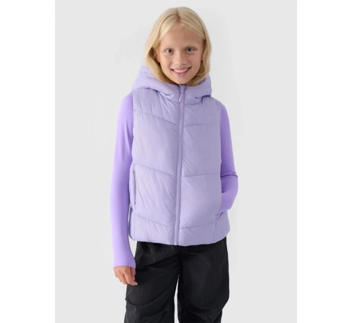 Dívčí prošívaná kapuce bez rukávů Junior model 21432903 - 4F Dívčí prošívaná kapuce bez rukávů Junior model 21432903 - 4F