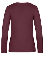 B&C #E190 LSL /women Dámské tričko z těžké bavlny s dl. rukávem model 22496362 burgundy B&C #E190 LSL /women Dámské tričko z těžké bavlny s dl. rukávem model 22496362 burgundy