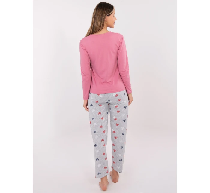 Piżama DU PI FP model 21800498 różowy - FPrice Piżama DU PI FP model 21800498 różowy - FPrice