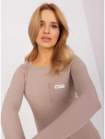 Bluzka RV BZ model 19069371 ciemny bezowy - FPrice